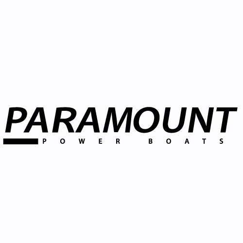 Paramount Power Boats black decal
